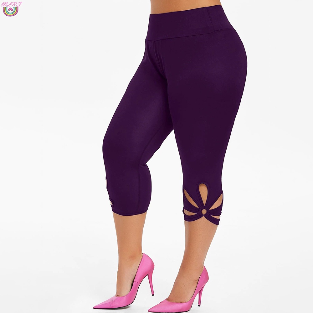 Quần Legging Thể Thao Màu Trơn Cỡ Lớn 100.00 * 40.00 * 2.00cm Thời Trang Cho Nữ
