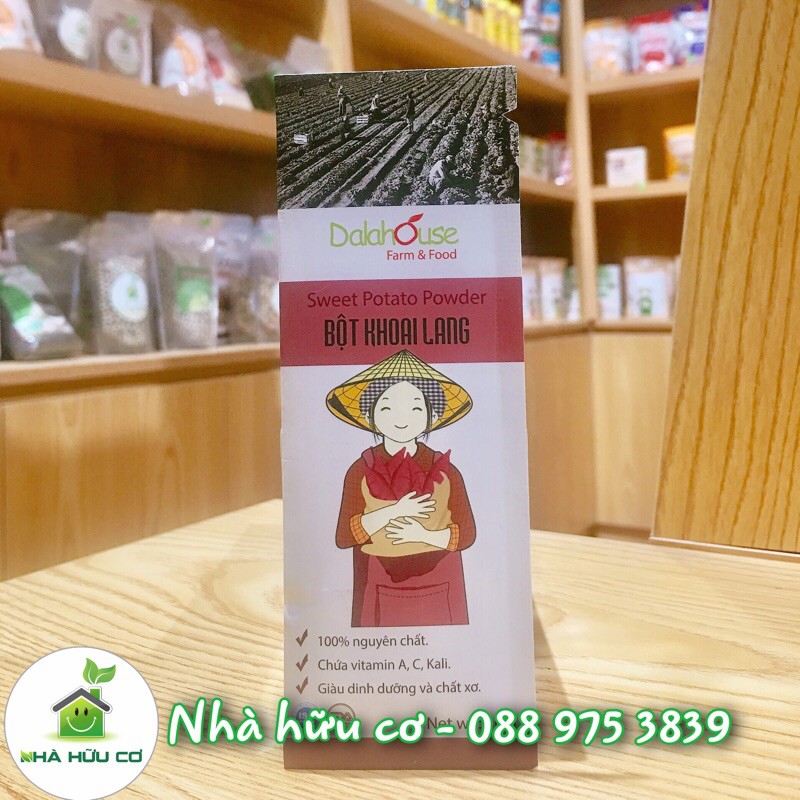 Bột khoai lang tím nguyên chất sấy lạnh Dalahouse 10gr - Date: 12/2022 - Nhà Hữu Cơ