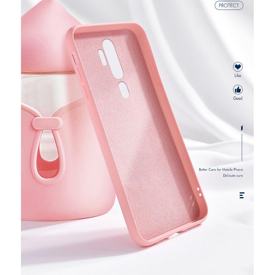 Ốp điện thoại nhám màu trơn nhiều mẫu mã tùy chọn cho OPPO A9 2020 A5 2020