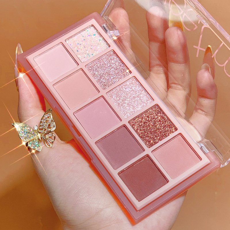 Bảng Phấn Mắt Sweet Mint 10 Màu Lỳ và nhũ lấp lánh - chính hãng