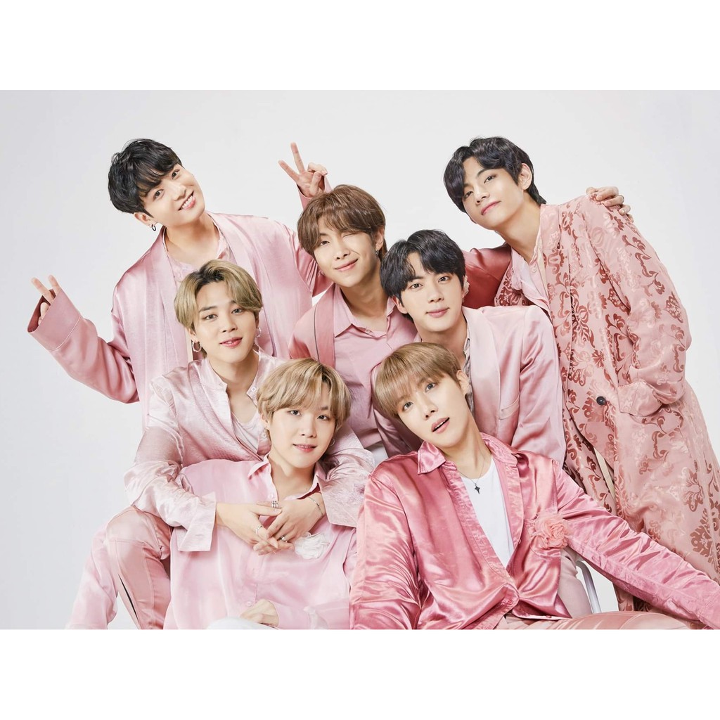 Tranh đính đá BTS tự làm, quà lưu niệm postcard poster BTS