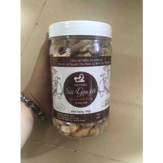 500G hạt điều bể đôi nguyên lụa Bình Phước