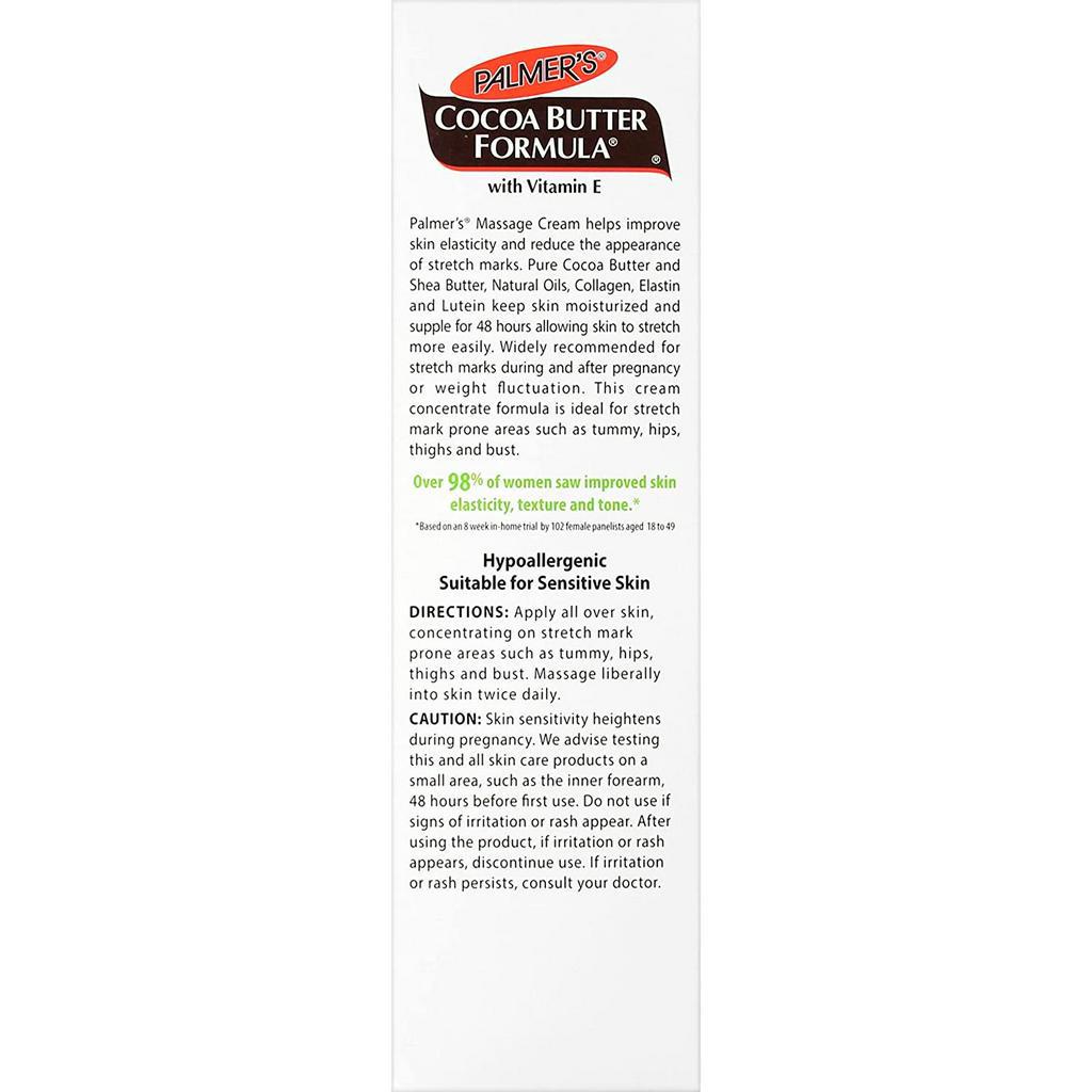 KEM CHỐNG RẠN DA CHO BÀ BẦU PALMER'S COCOA BUTTER FORMULA 125g Và Chai 190 ml