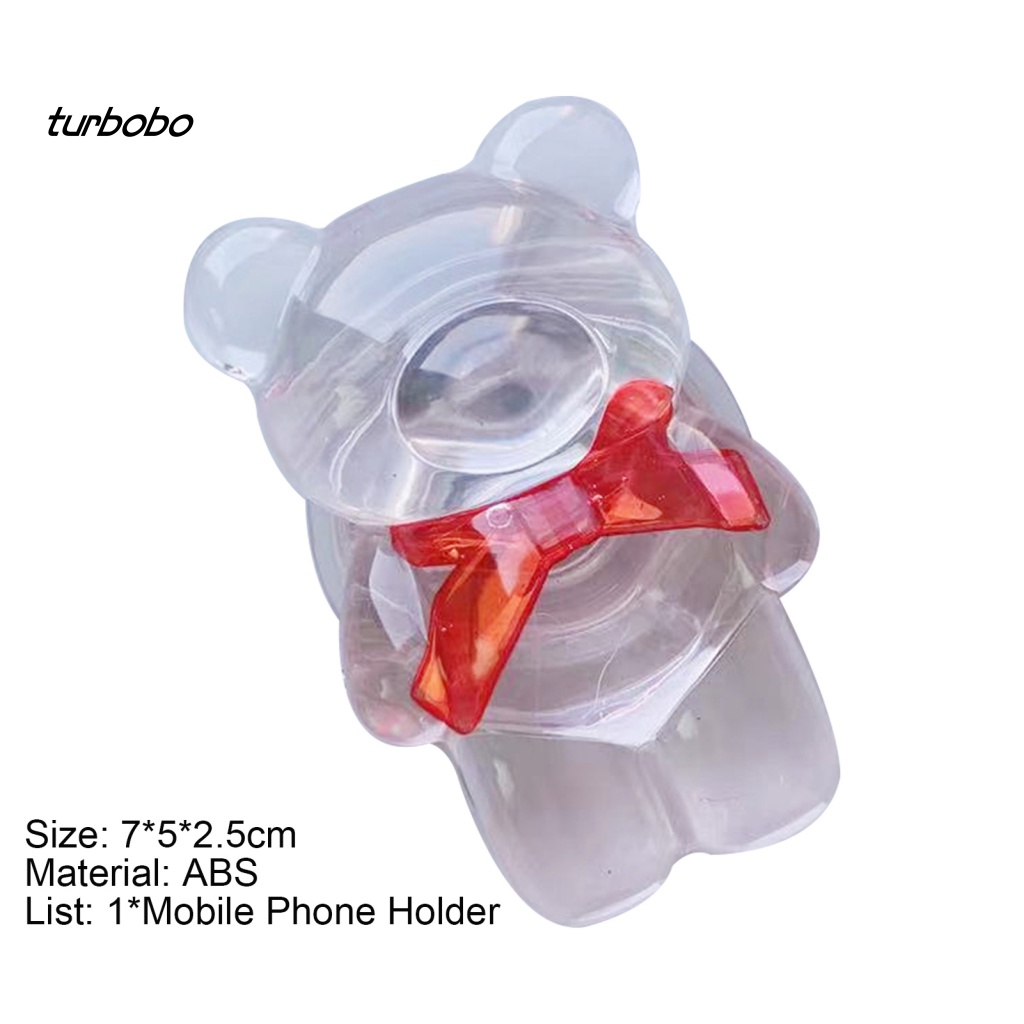 Turbobo Giá Đỡ Điện Thoại Di Động Hình Gấu Hoạt Hình Bền Bỉ Trang Trí Cho Xem TV