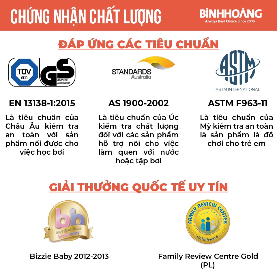 Phao bơi cho bé FSA Swimtrainner Classic