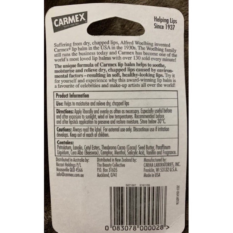 Son dưỡng môi Carmex 10g