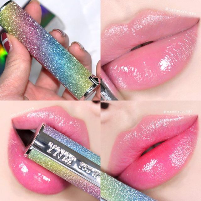 Review son dưỡng cầu vồng YNM Rainbow Honey Lip đổi màu 3.2g