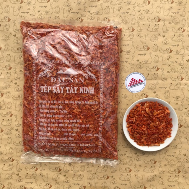 500g tép sấy khô trộn gỏi hoặc bánh tráng Tayninhfood - Nguyệt Như