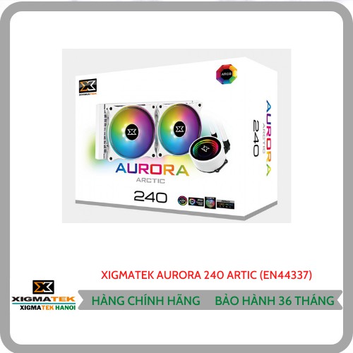 Tản nhiệt nước XIGMATEK AURORA 240 ARTIC (EN44337) - ARGB, ALL IN ONE WATERCOOLING