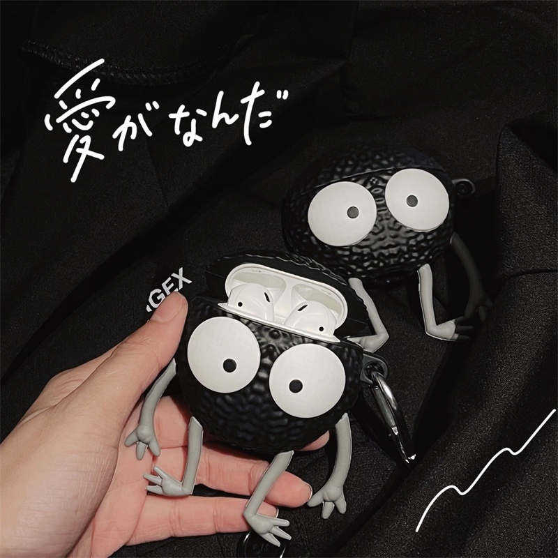 Vỏ bảo vệ hộp sạc tai nghe Bluetooth AirPods 1/2 AirPods Pro bằng silicon hình Briquettes độc đáo thời trang