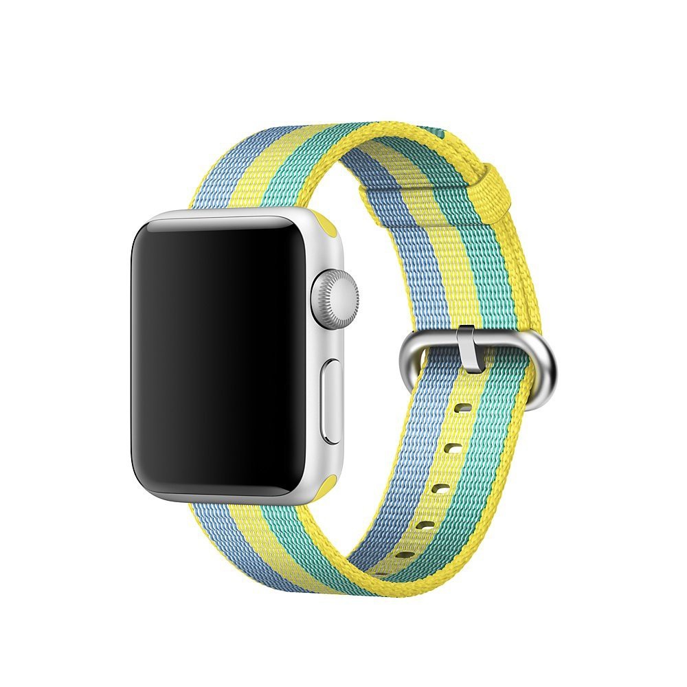 Dây đeo thay thế vải Nylon phối màu trẻ trung và thời trang cho đồng hồ Apple Watch 5/4/3/2/1,38mm/42mm/40mm/44mm