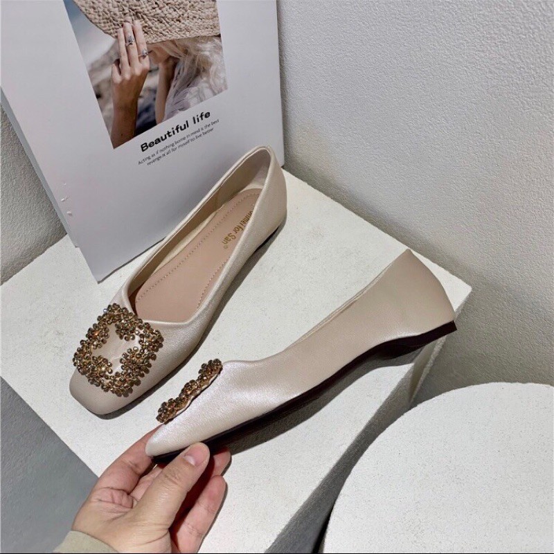 Giày bệt đế mềm khoá đá-Bunny Shoes(K012) | BigBuy360 - bigbuy360.vn