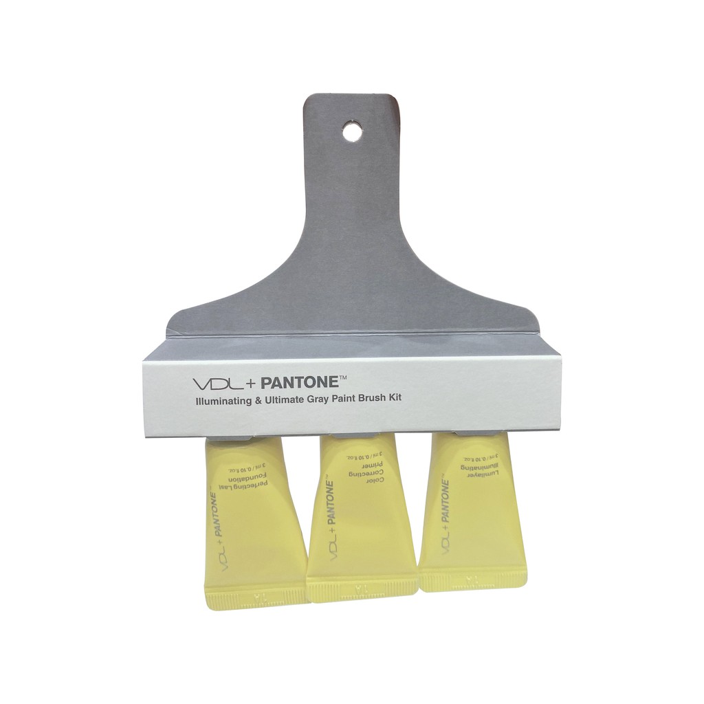 Set Make up Mini VDL + PANTONE Kem Lót Và Kem Nền Lumilayer IIIumination & Ultimte Gray Paint Brush Kit | BigBuy360 - bigbuy360.vn