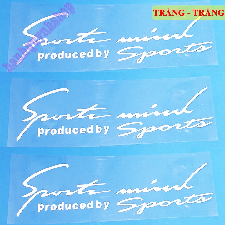 Decal Sport Mind Dán Nắp Capo Ô Tô Xe Hơi Dài 32cm