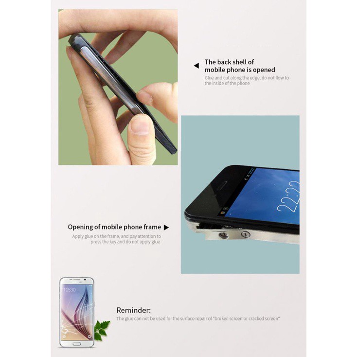 Keo dán acrylic trong suốt hình hoa dùng làm trang sức T9000 DIY