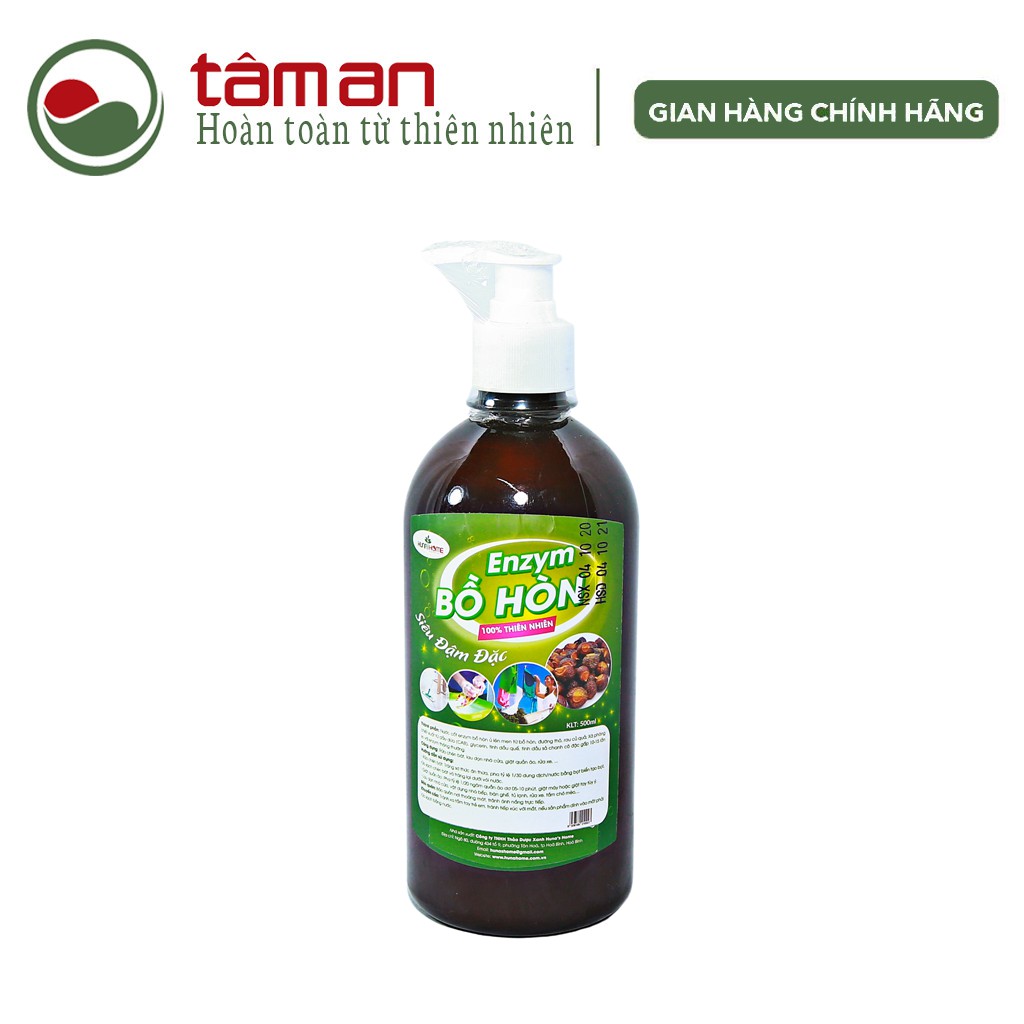 Nước Rửa Chén Bát Enzym Bồ Hòn - Sạch Bong Dầu Mỡ - Nhiều Bọt - Không Hóa Chất Độc Hại