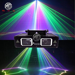 Laser Show System RGB. Đèn Laser 2 cửa 7 Màu Dùng Cho Phòng Karaoke, Phòng Bay, Sân khấu Tiệc Cưới - Đèn sân khấu tphcm