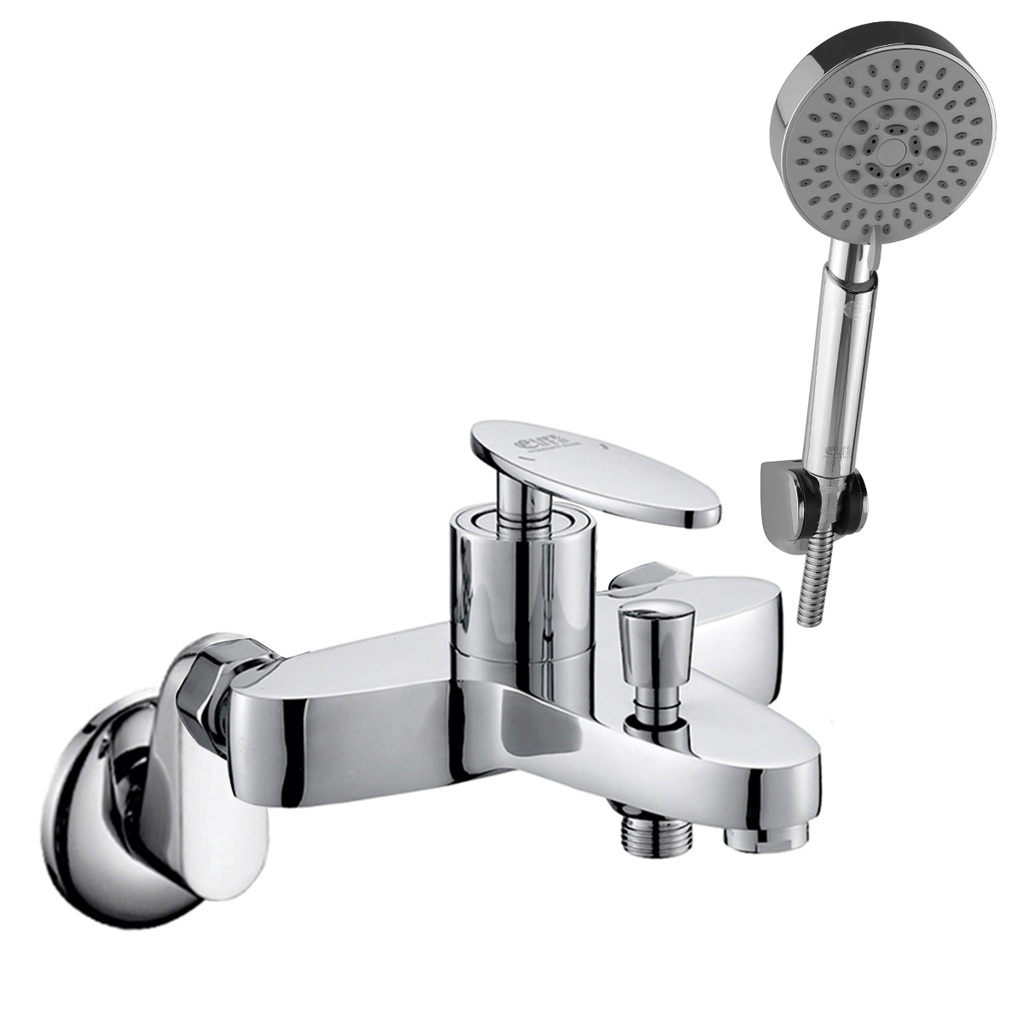 Bộ vòi sen nóng lạnh Đồng mạ Chrome Eurolife EL-CAM01 (Trắng bạc)