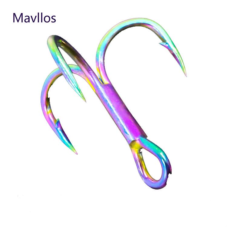 MAVLLOS Móc Câu Cá Màu Sắc Đa Dạng 4 # 6 # 8 # 10