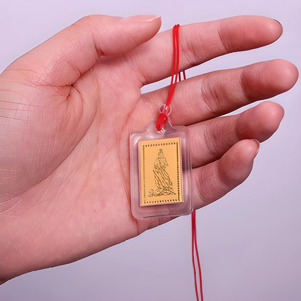 Mặt Phật Quan Thế Âm  Kèm Dây Đeo Cổ