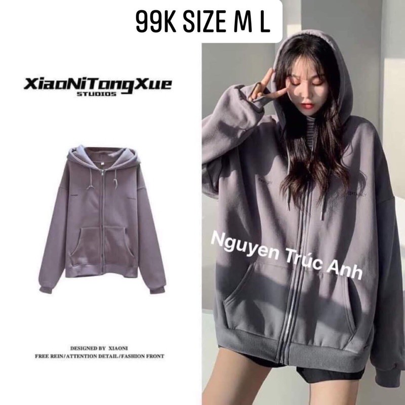 Khoác nỉ da cá sz M L