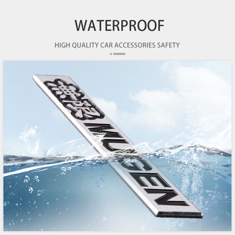 Miếng Dán Trang Trí Xe Hơi MUGEN 1 Chiếc 15x110mm Bằng Nhôm In Logo Thời Trang Sang Trọng Nhãn dán xe ô tô Cánh gió tự động Biểu tượng kim loại Đua xe phổ quát Huy hiệu lưới tản nhiệt phía sau Bộ phận trang trí thân xe phía sau Phụ kiện ngoại thất ô tô