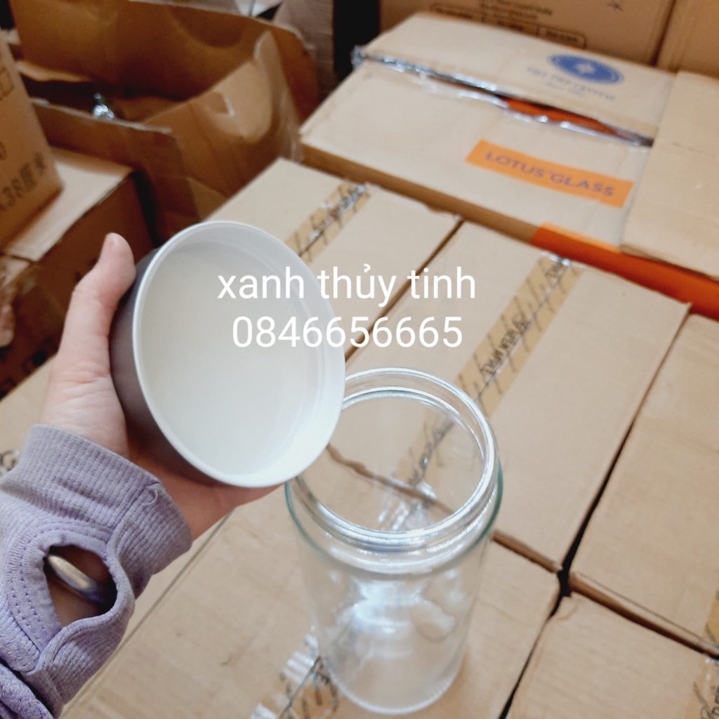 Hũ thủy tinh nắp xoáy inox 2200ml - Mã 1089L
