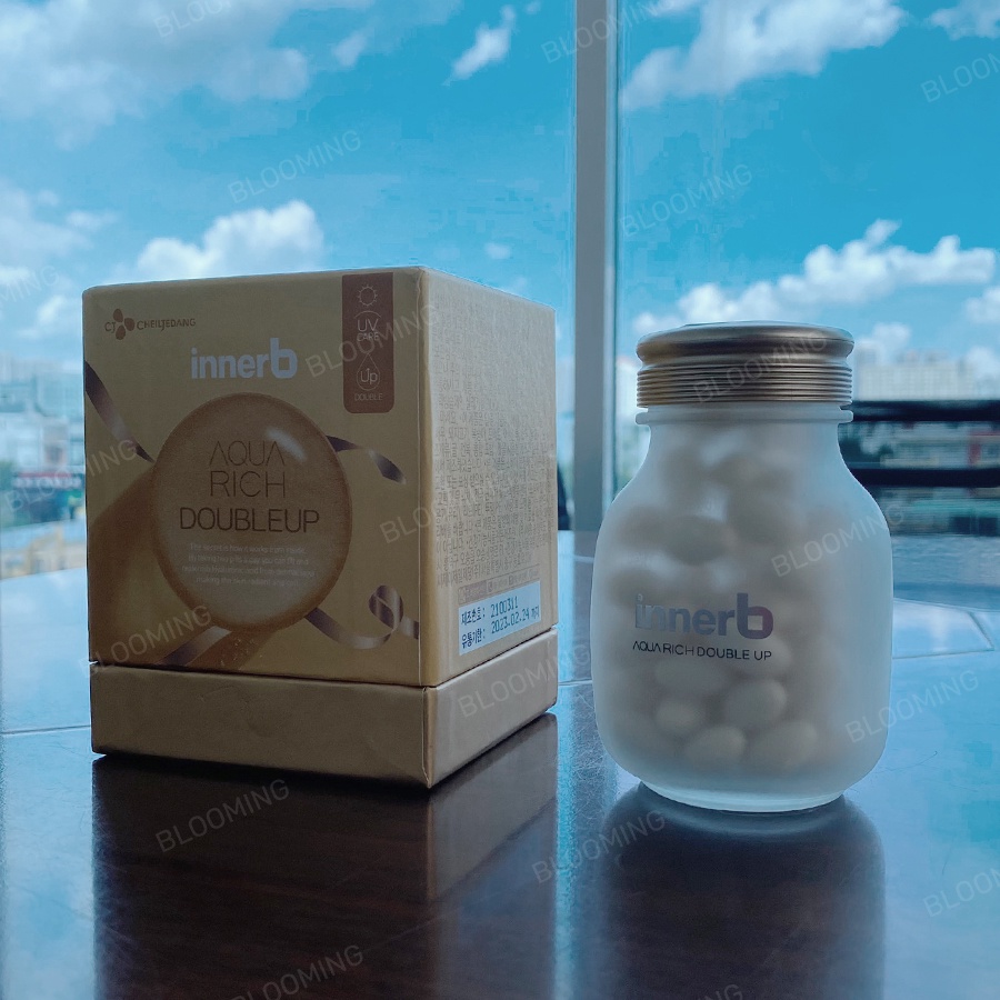 [PHIÊN BẢN NÂNG CẤP] Thực phẩm bảo vệ sức khỏe INNERB AQUA RICH DOUBLEUP(giữ ẩm da sáng mịn từ AxitHyaluronic) 70 viên | Thế Giới Skin Care