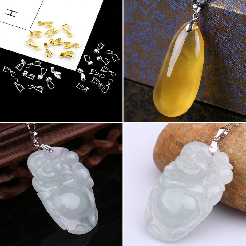 Set 10 khóa hợp kim màu bạc/vàng dùng làm trang sức DIY