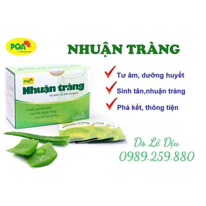 Nhuận Tràng PQA Hộp 25 Gói Cốm Cho Người Táo Bón Thường Xuyên