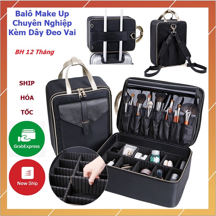 [Size 45CM] Ba Lô Trang Điểm Cô Dâu Chuyên Nghiệp Cỡ Lớn