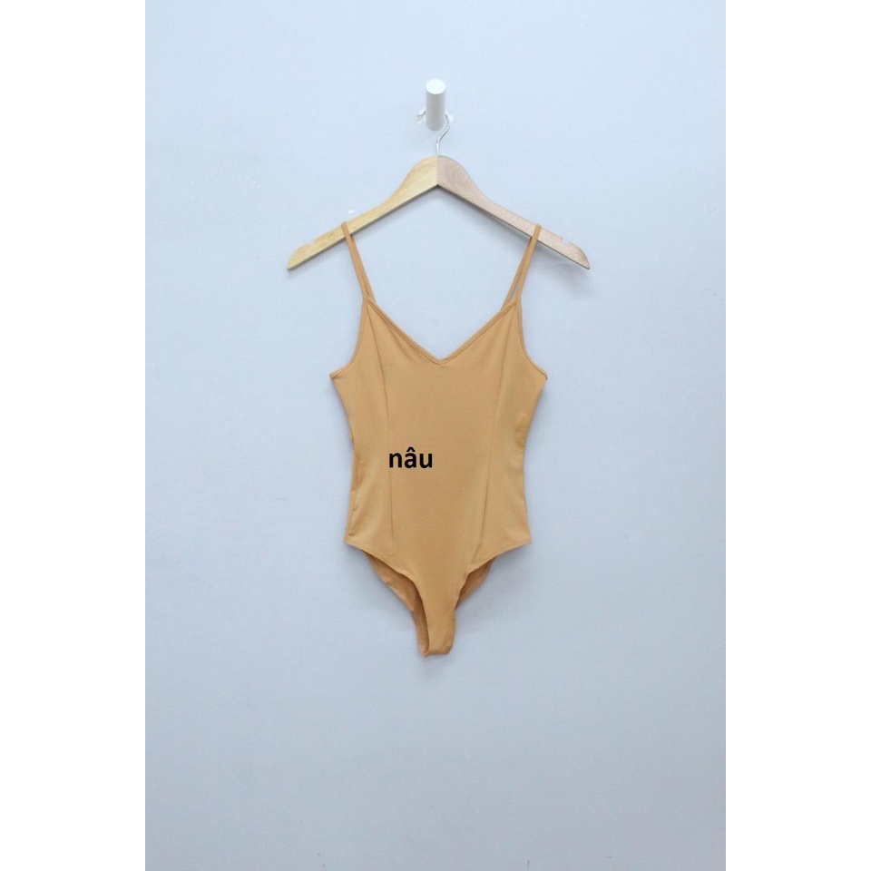 Q8967 - Bodysuit thun 2 dây F21, trơn
