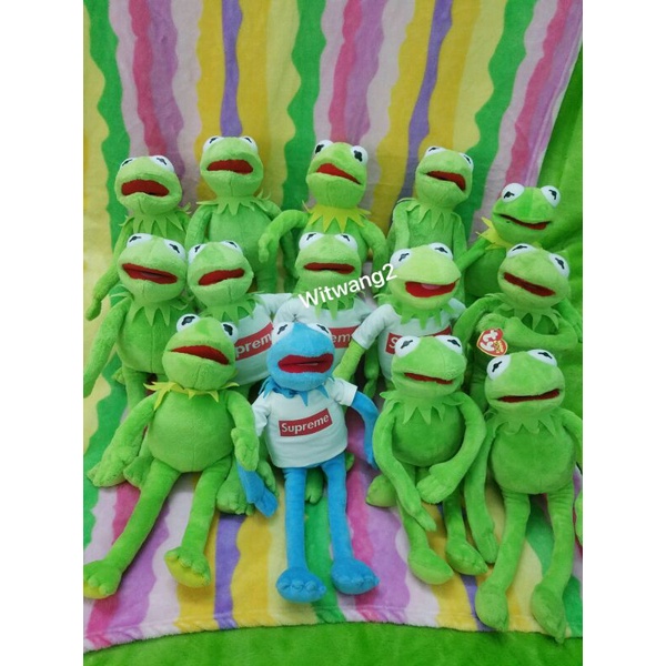 Ếch Kermit Frog có áo 40cm cởi được gấu bông