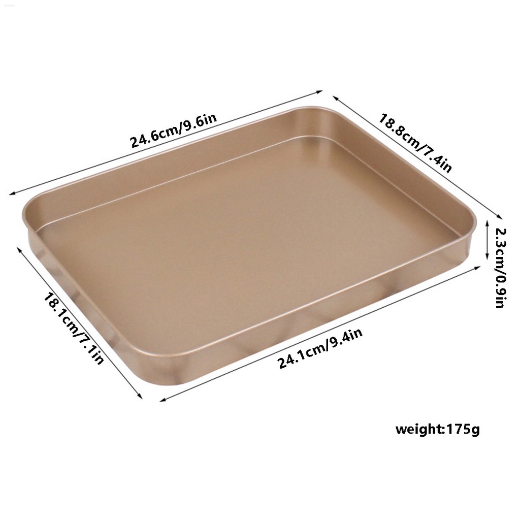 Rectangle Non-stick Baking Tray Carbon Steel Kitchen Cake Bread Biscuit Baking Pan Tool  globalsale