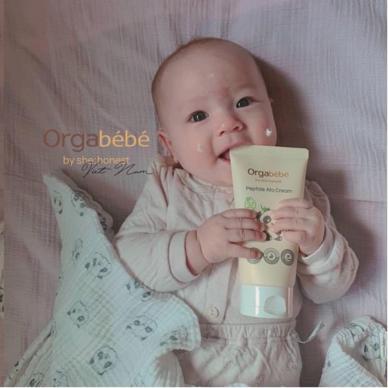 Kem dưỡng ẩm cho bé Peptide Ato Cream ORGABÉBÉ nội địa Hàn Quốc 150ml