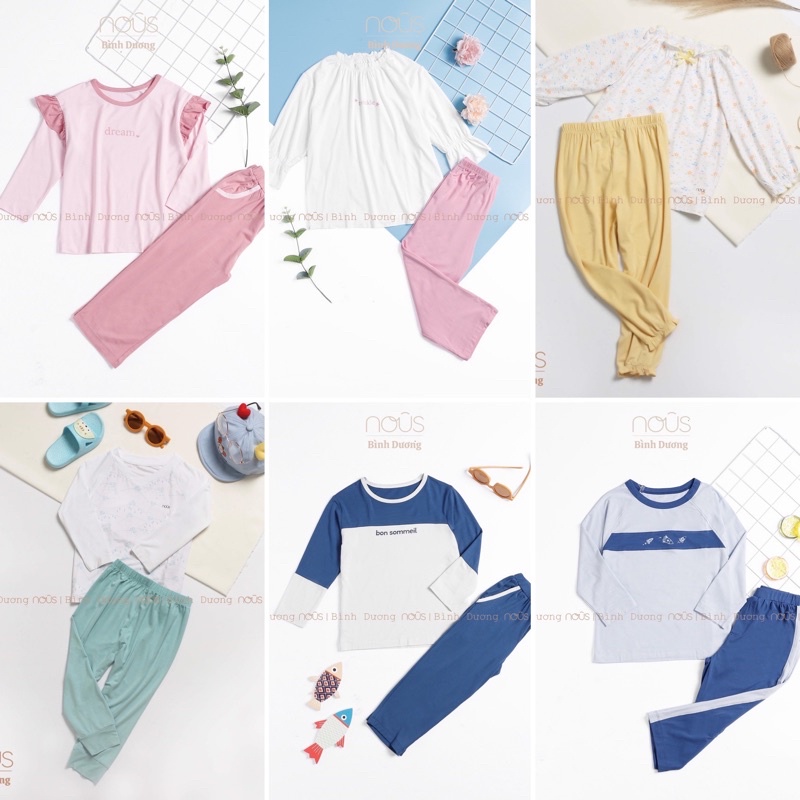 NOUS kids - Bộ pijama dài tay Nous dành cho bé trai/ bé gái