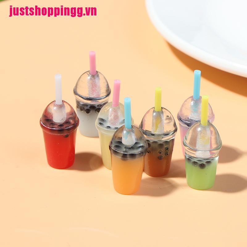 Bộ 5 Mô Hình Ly Trà Sữa Mini Tỉ Lệ 1: 12 Dùng Để Trang Trí Nhà Búp Bê