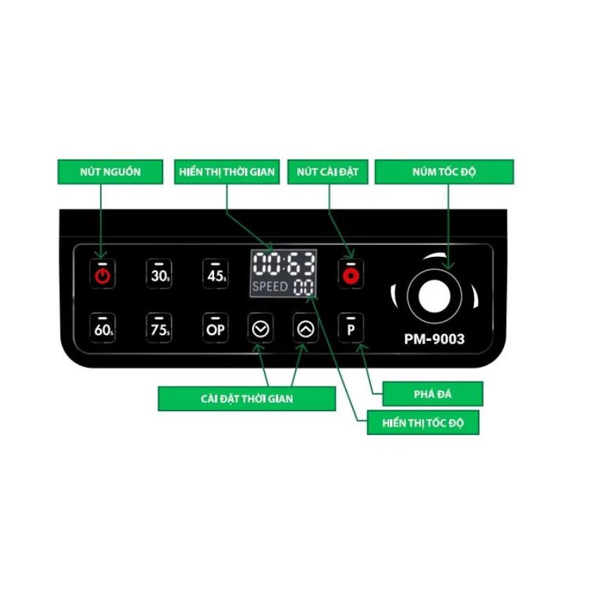 Máy xay công nghiệp Promix 9003 - Công suất 1800W Bảo hành 36 tháng