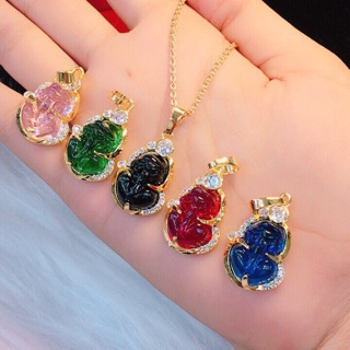 Dây chuyền tỳ hưu phong thuỷ mạ vàng