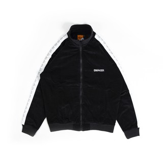 Áo khoác "suede track" jacket in black -