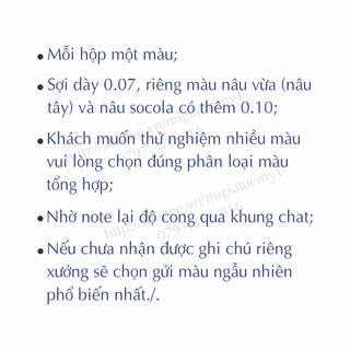 Mi Lụa Fan Màu 4D Sợi 0.07
