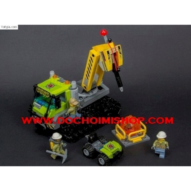 Mô Hình Lego City 60121 - Xe Khám Phá Núi Lửa