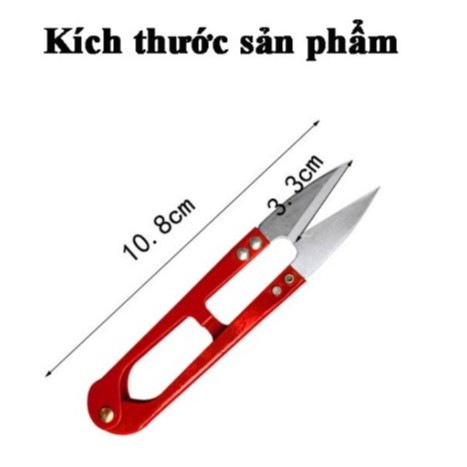 Set 12 Kéo cắt Chỉ, kéo bấm chỉ bằng thép không gỉ - nhiều màu