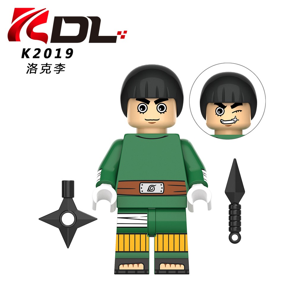 Minifigures Các Mẫu Nhân Vật Trong Naruto KDL803 Sarutobi Hiruzen Orochimaru Rock Lee Aburame Shino