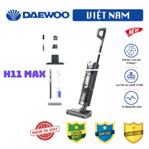 DREAME H11 MAX 2021 Máy hút bụi CHUYÊN LAU SÀN cầm tay KHÔNG DÂY CAO CẤP NHẤT tự GIẶT GIẺ