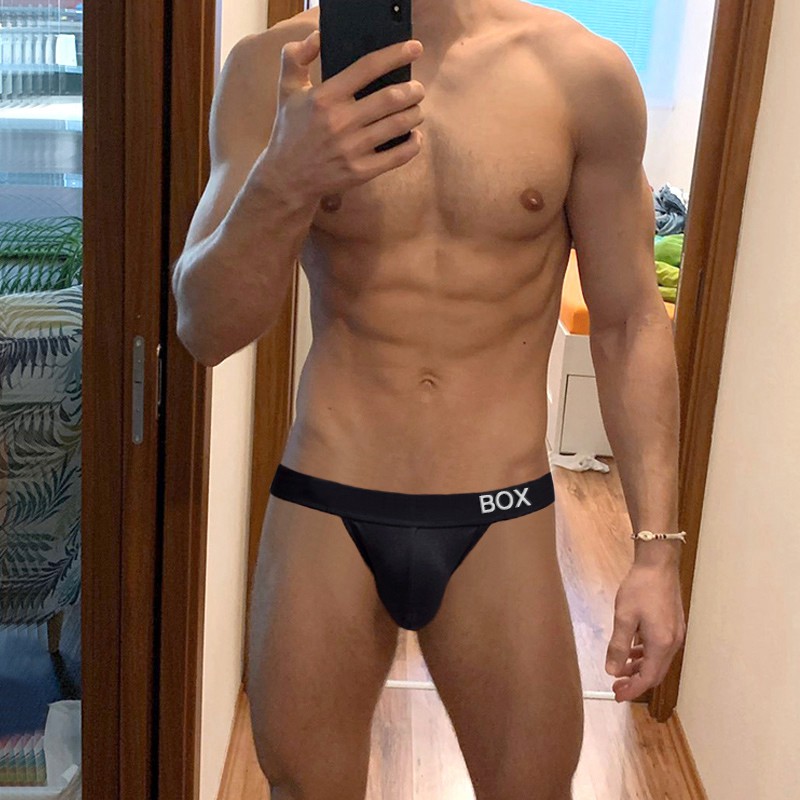 [ORLVS]Men's Underwear Men Sexy Briefs Jockstrap Pouch Cuecas Man Cotton Panties Thongs Mesh Underpants Gay Slip Homme Srting or6603