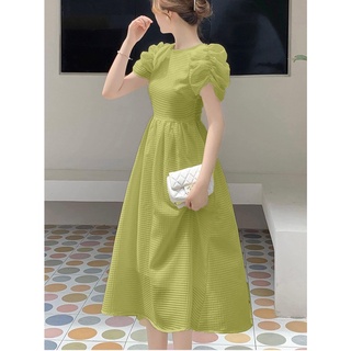 💋 VÁY đầm maxi voan TƠ KẺ TAY BỒNG HAI LỚP xếp ly dáng dài tiểu thư công sở dự tiệc đám cưới du lịch