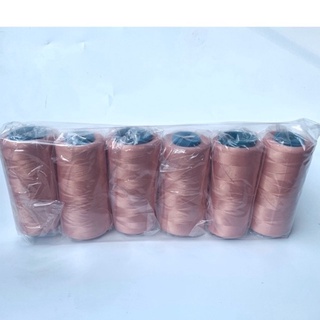 [CHỈ TƠ VẮT SỔ 5000M] VỈ 6 CUỘN- Màu Hồng Đỗ