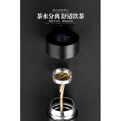 Bình Giữ Nhiệt Cảm Ứng 500ml Thông Minh, Inox 304 An Toàn Khắc LOGO Hãng Xe