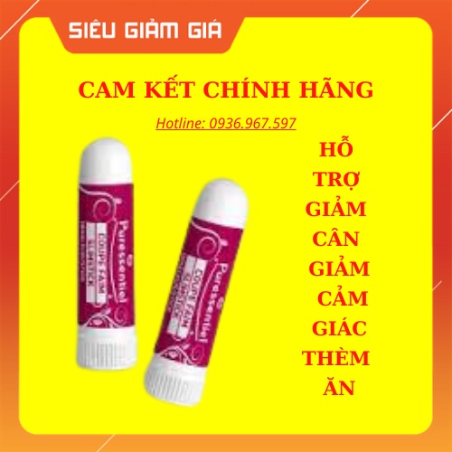 Thanh hít giảm cân Slimstick Puressentiel 10ml ❤️[ CHÍNH HÃNG ] ❤️giảm cảm giác thèm ăn, hỗ trợ giảm cân nhanh